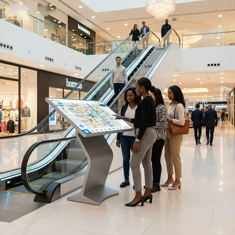 K-Type Information Kiosk Touch Screen Info Kiosk for Mall & Judiciary