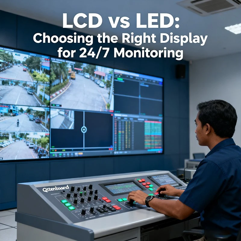 LCD Video Wall vs LED Wall for Security Rooms