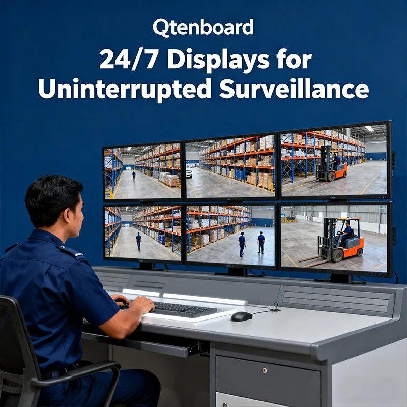 24/7 Industrial Displays for Surveillance Centers