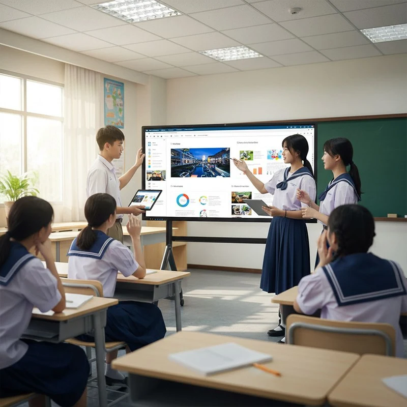 Qtenboard Interactive Whiteboard Indonesia Education Project