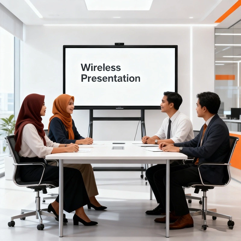 Wireless Presentation Made Easy with Interactive Displays
