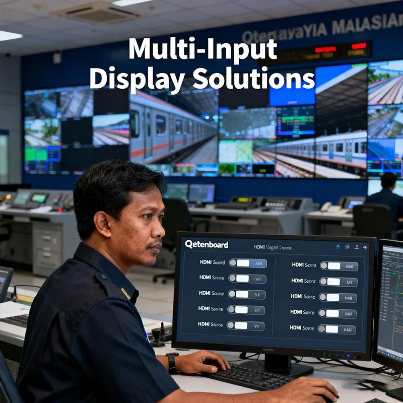 Multi-Input Control for Security Displays