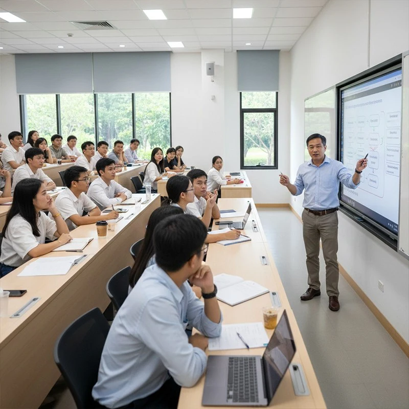 Qtenboard Interactive Whiteboard Uzbekistan Classroom Project