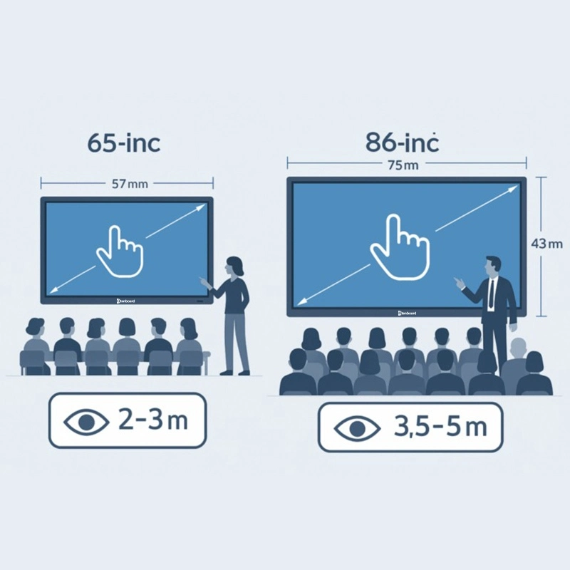 65-inch vs 86-inch Qtenboard Interactive Displays: Choosing the Best Solution for Classrooms and Workspaces
