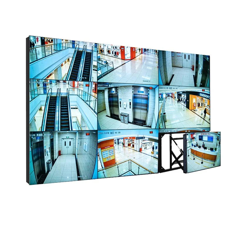 High-Resolution LCD Video Wall Panels for Surveillance