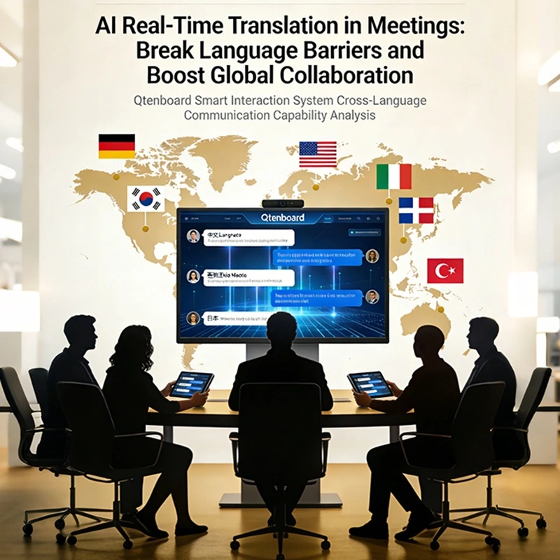 Qtenboard Interactive Whiteboard: AI Real-Time Translation Revolutionizing Education and Business Communication
