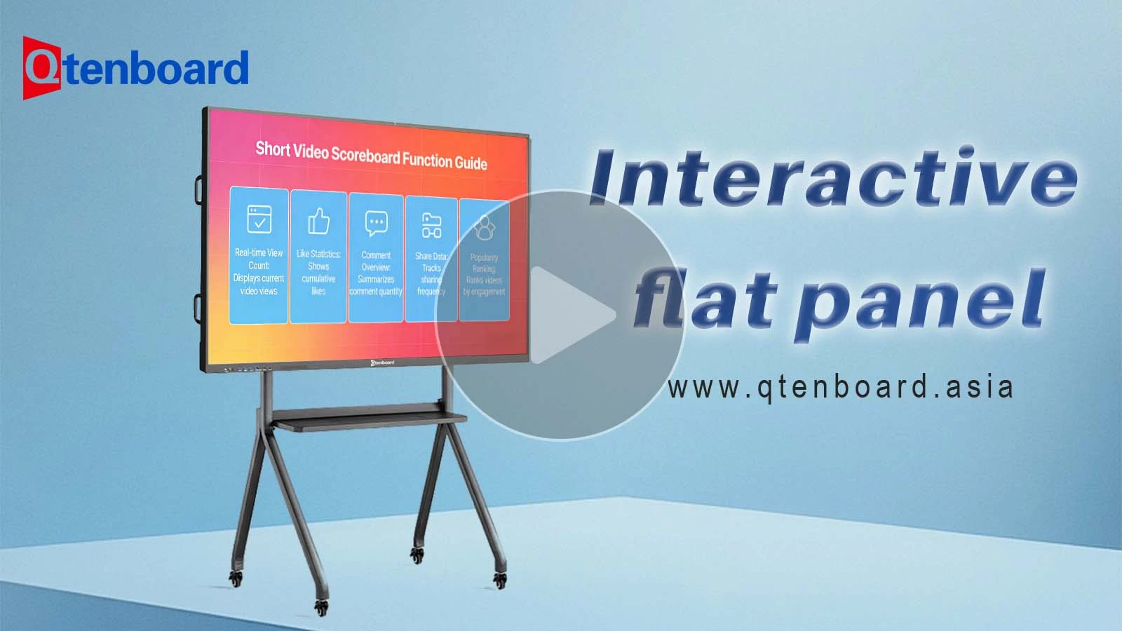 Qtenboard Interactive Flat Panel | Classroom Scoreboard Demo