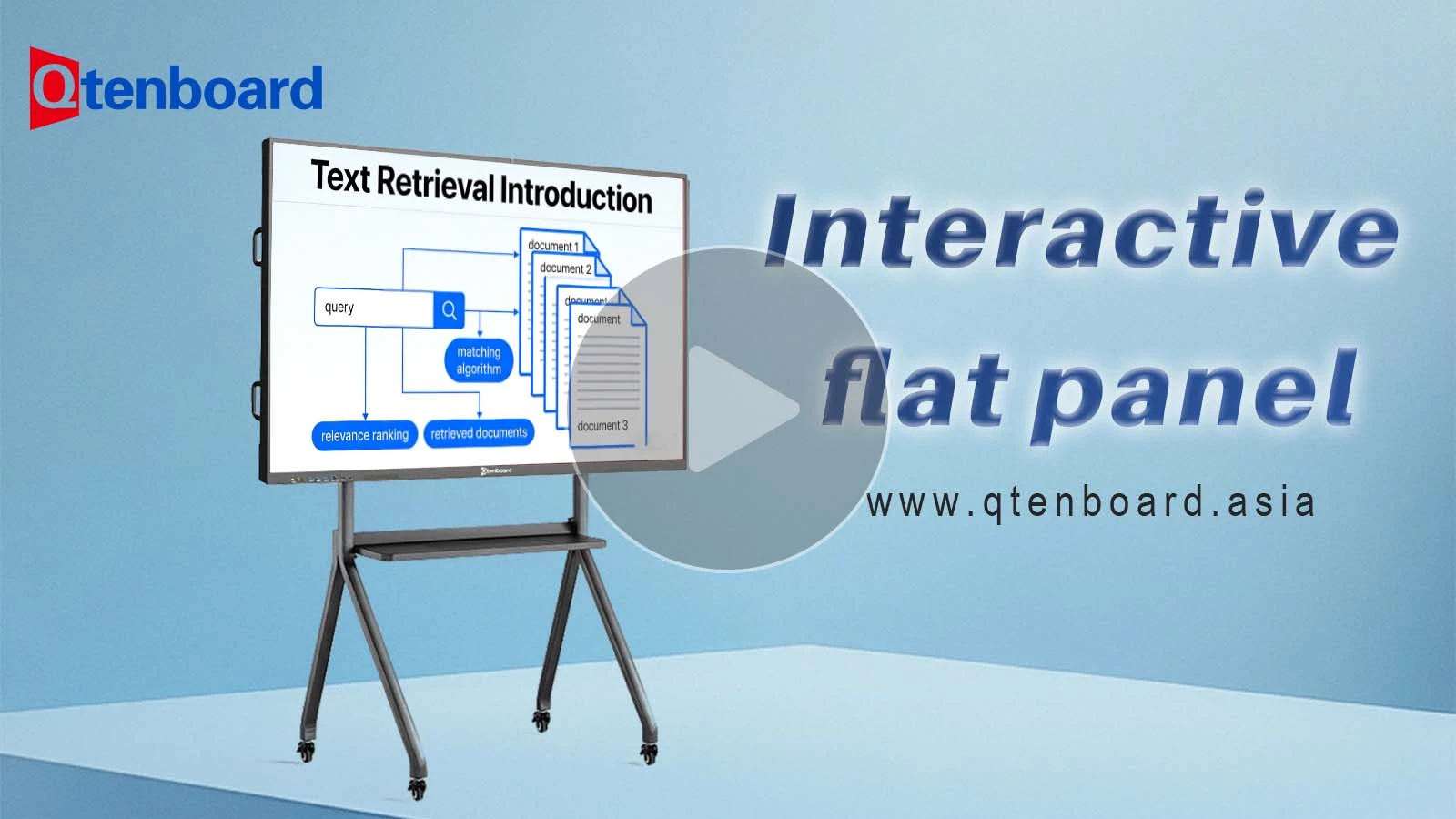 Qtenboard AI Smart Whiteboard | Instant Text Search Feature Demo