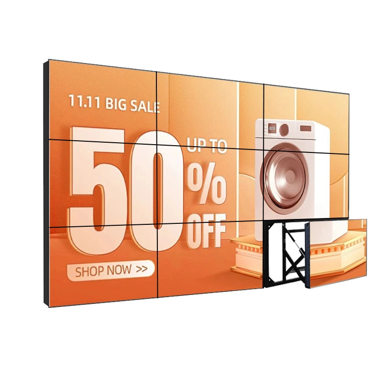 43 Inch 8mm Bezel Budget Advertising Video Wall