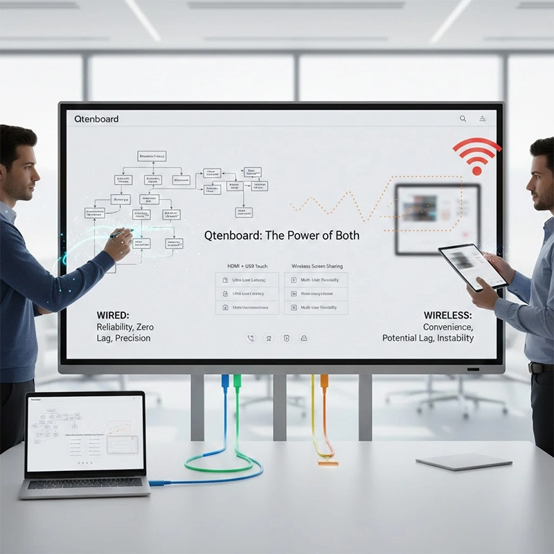 Why Wired Connections Still Matter for Interactive Whiteboards | Qtenboard