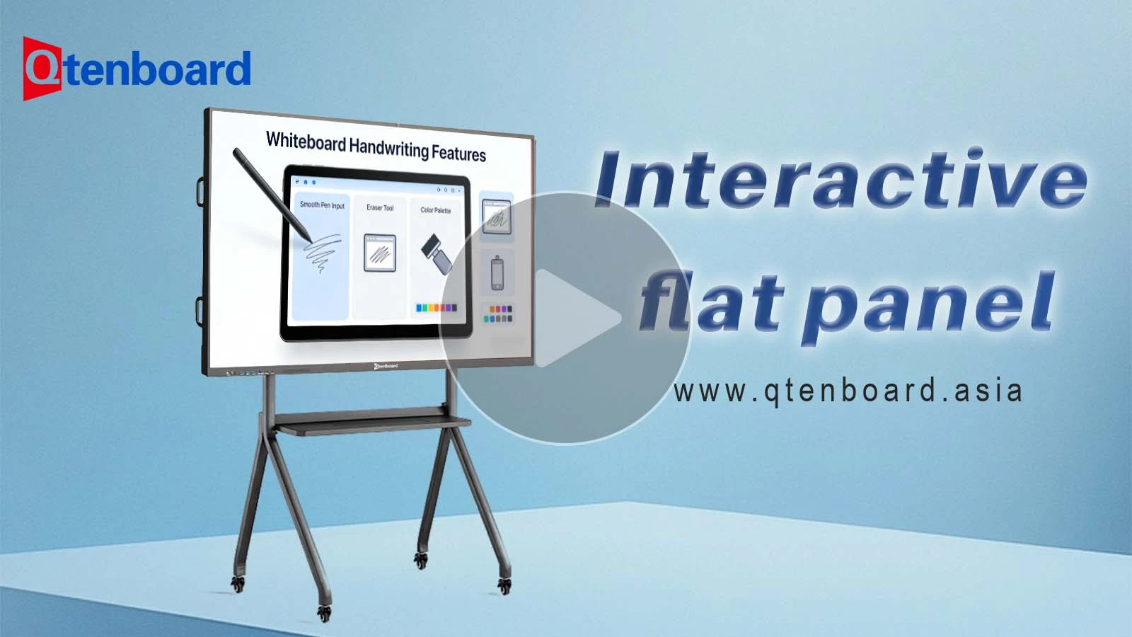 Qtenboard Smart Board | 9679 Zero Latency Handwriting Demo