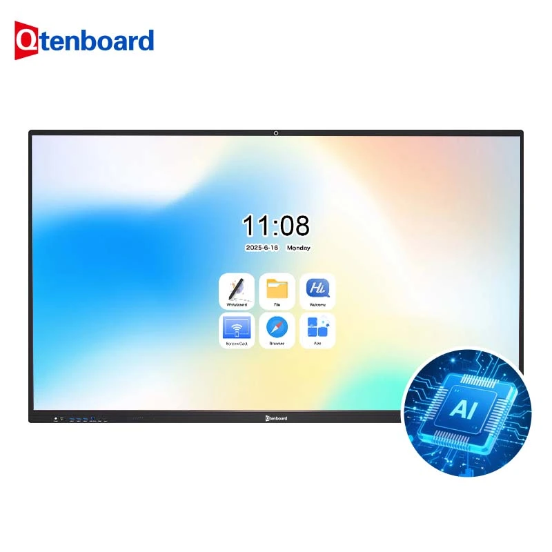 75" 4K AI Interactive Whiteboard for Conference Rooms