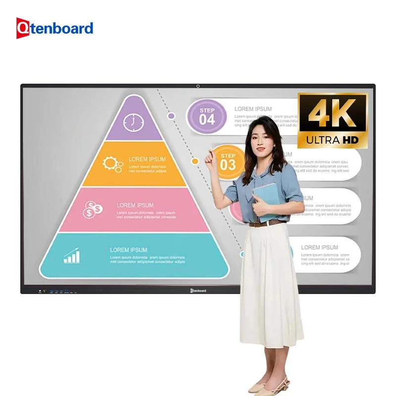 Client Presentation 98" AI Interactive Whiteboard with 4K Display