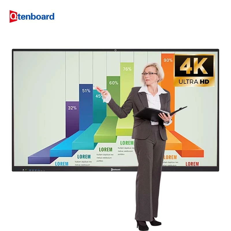 AI-Powered 75" Collaboration Whiteboard for Teams