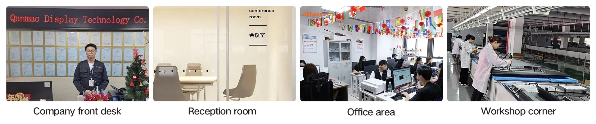 Qtenboard OEM ODM manufacturing line for commercial display products