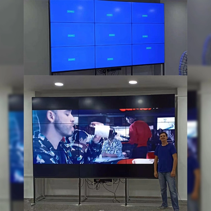 55 inch 3x3 video wall protective cover provided by the customer