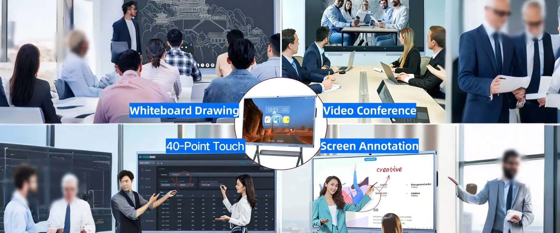 Qtenboard interactive flat panel