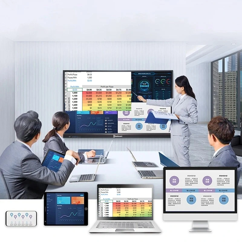 Qtenboard Interactive Whiteboard Wireless Screen Sharing & Powerful Video Conferencin