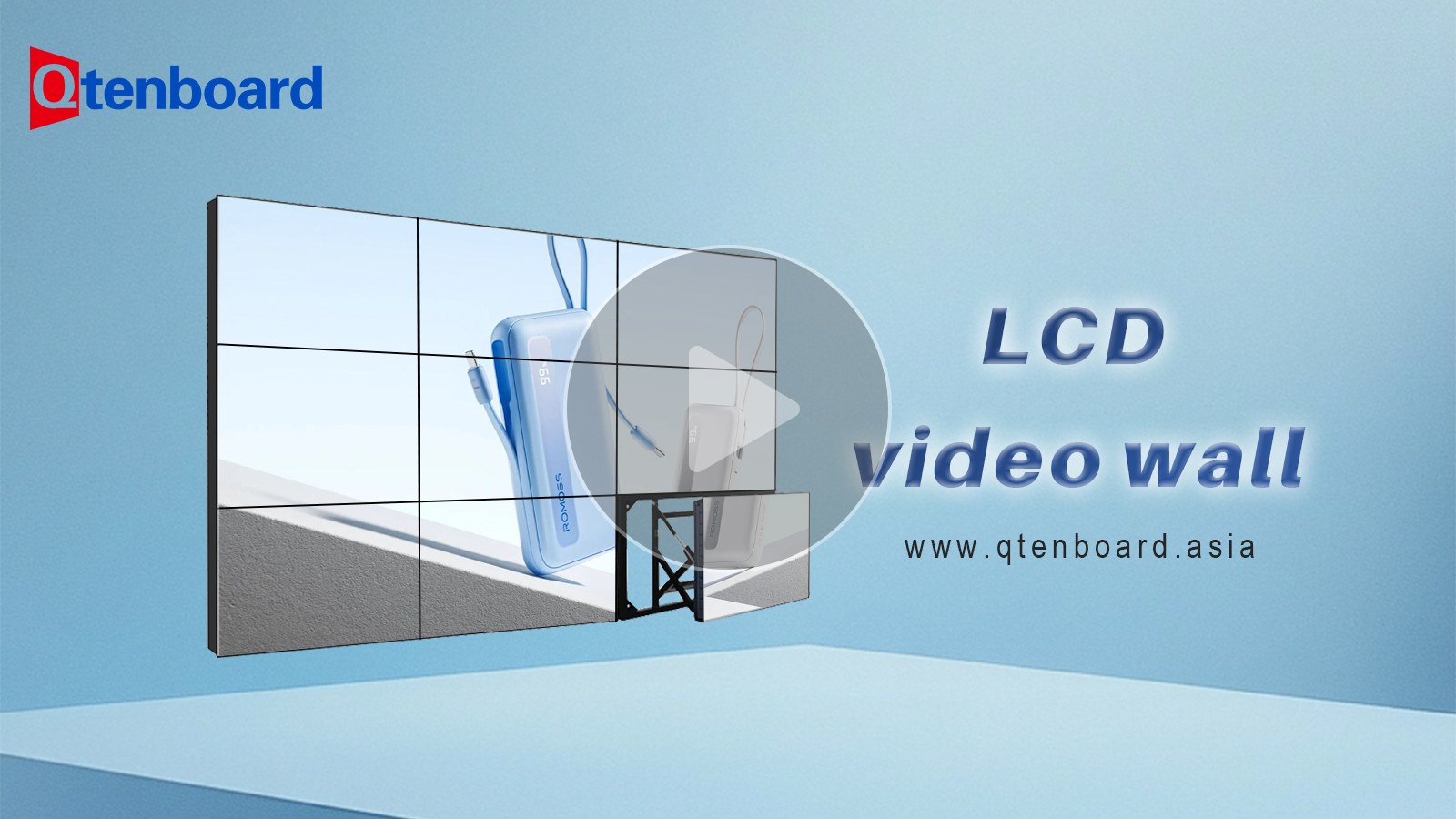 Ultra Slim Bezel multi display wall with Pop-out Mount | 20 Years Factory