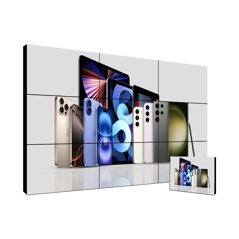 46" 3x3 Splicing Screen | 1.7mm Bezel 2K Information Display