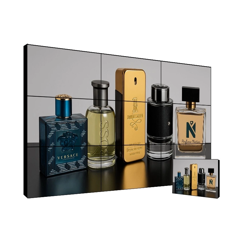 65" 3x3 High-Impact Video Wall | 1.7mm Bezel 4K Branding