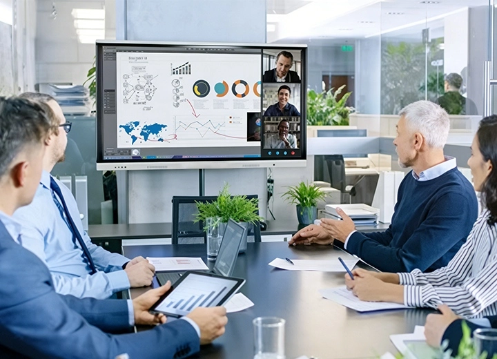 Video conference smart board in bussiness