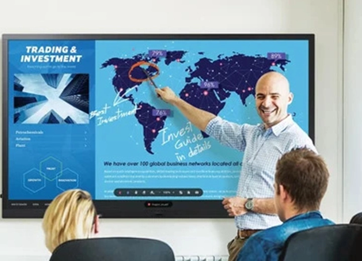 Qtenboard interactive flat panel Remote Meeting