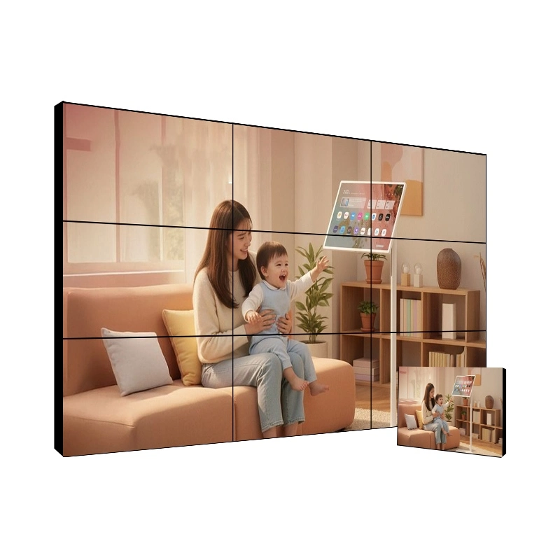 55" 4x4 Large Video Wall | 1.7mm Bezel 4K Airport Display