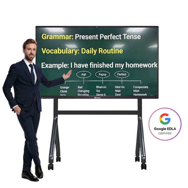 75 Inch Interactive Whiteboard with Multi Touch for Classroom Collaboration