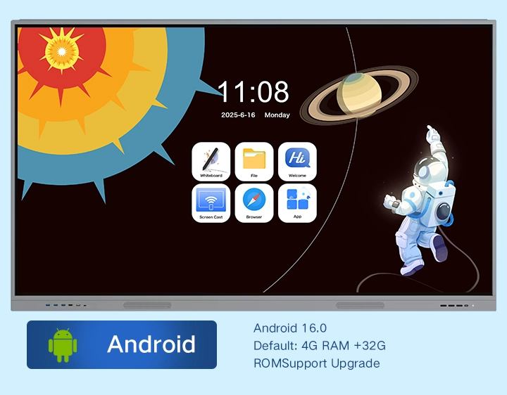 Android interactive flat panels configuration