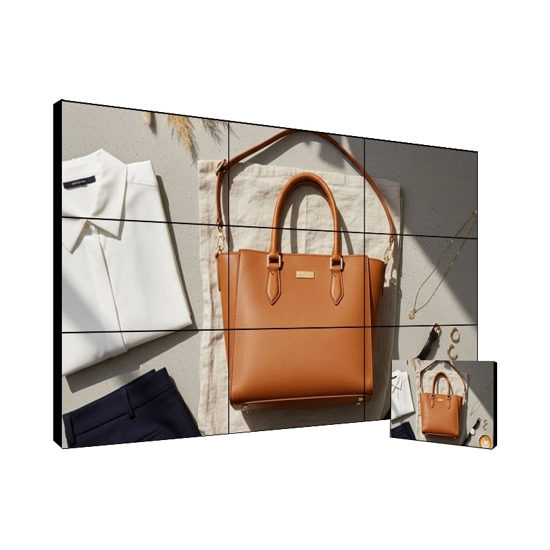 55" 3x3 LCD Splicing Screen | 1.8mm Bezel 4K Retail Wall