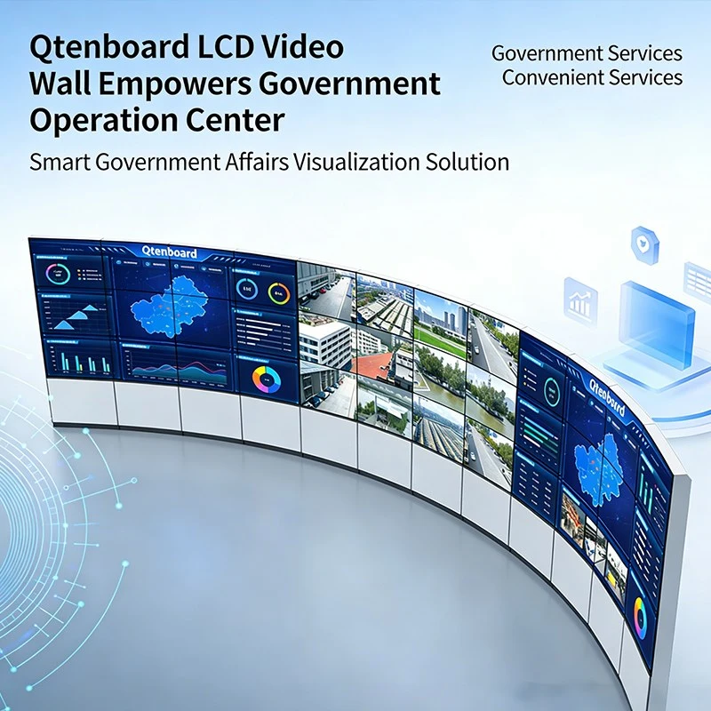 Qtenboard LCD Video Wall Solutions for Government Operation Centers
