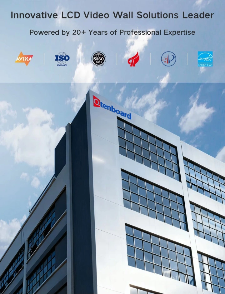 Qtenboard innovative LCD video wall solutions leader - professional display technology
