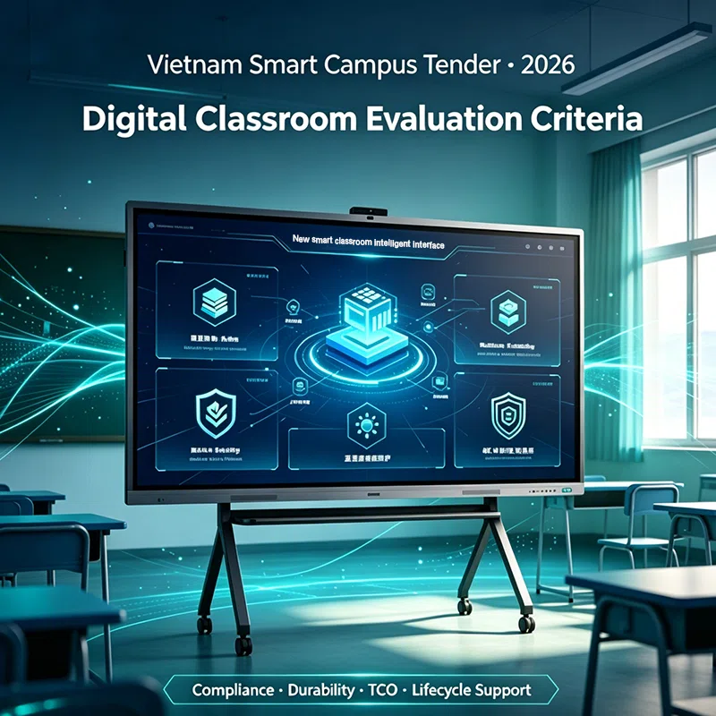 2026 Vietnam Smart Campus Procurement: Best Interactive Whiteboard Supplier Qtenboard