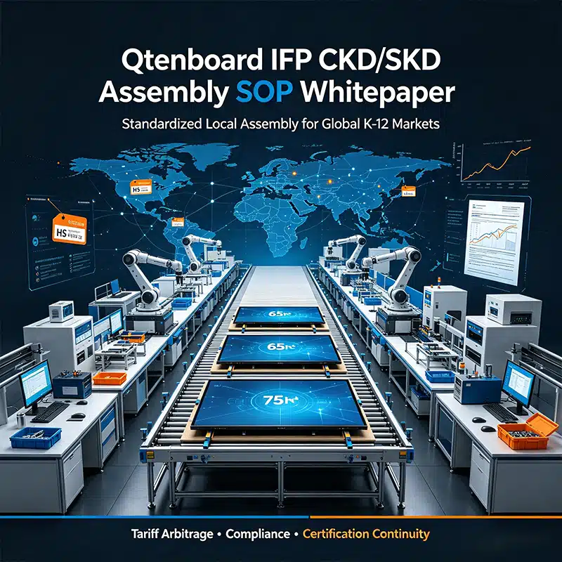 Interactive Flat Panel CKD/SKD Assembly SOP | Qtenboard