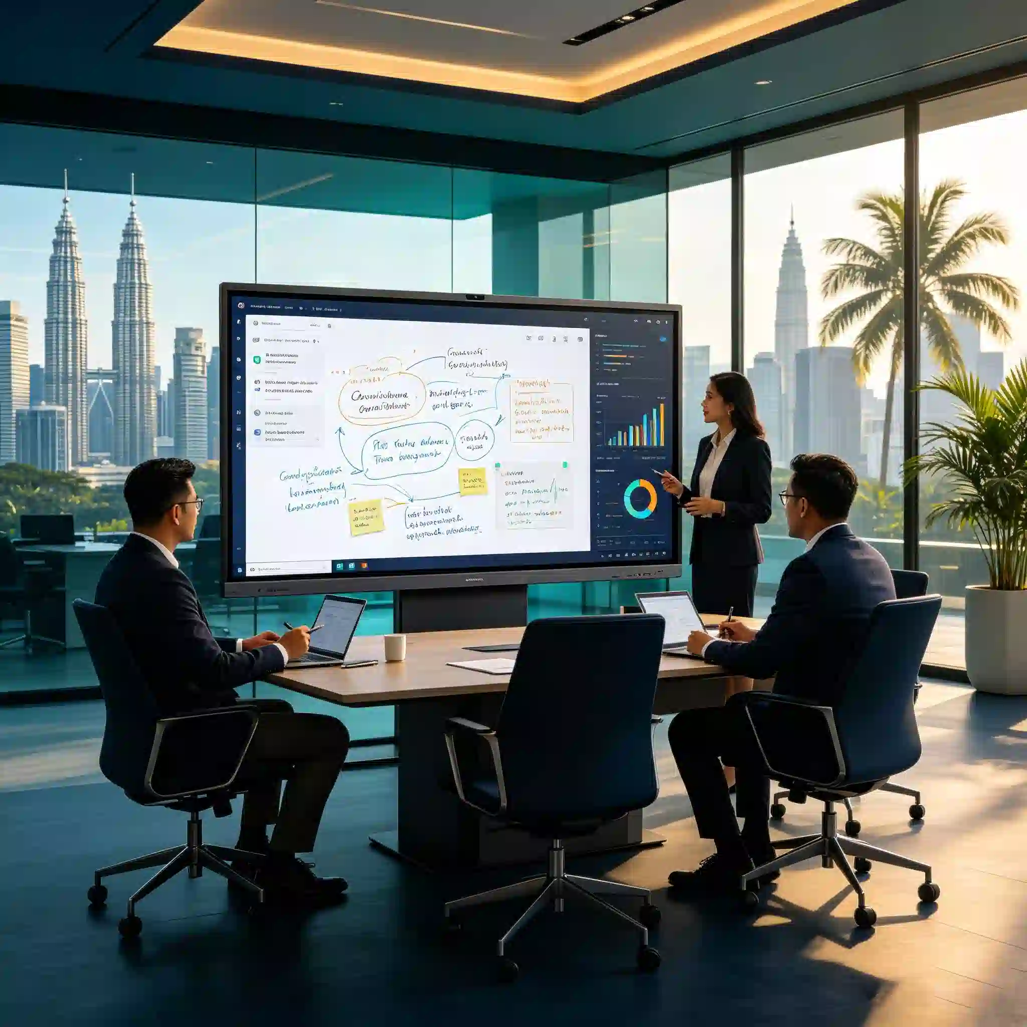 How Malaysian Enterprises Upgrade Meeting Rooms | Qtenboard AI Interactive Whiteboard