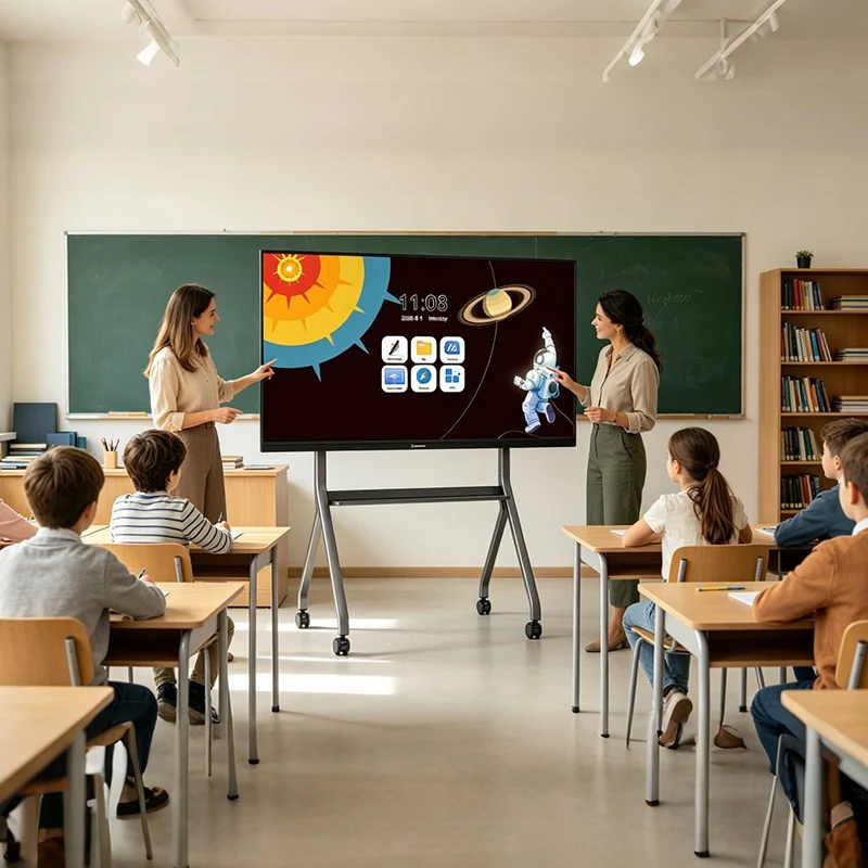 A-Frame Mobile Stand Interactive Flat Panel