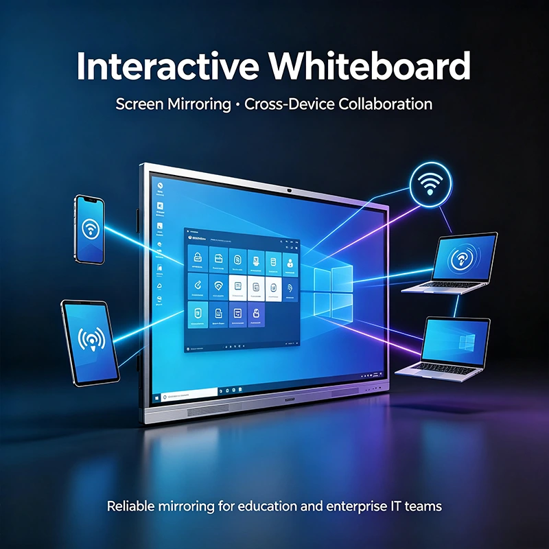 How Interactive Whiteboards Enable Seamless Cross-Device Screen Mirroring from Phones and Tablets
