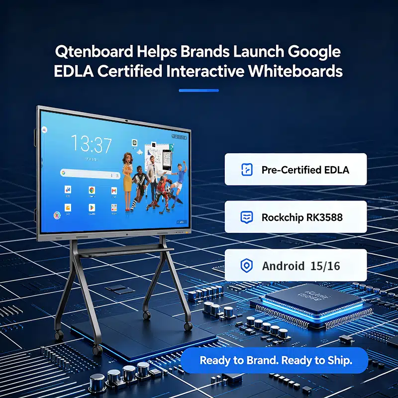 How Qtenboard Helps Overseas Brands Launch Google EDLA Certified Android 13/14 Interactive Whiteboards