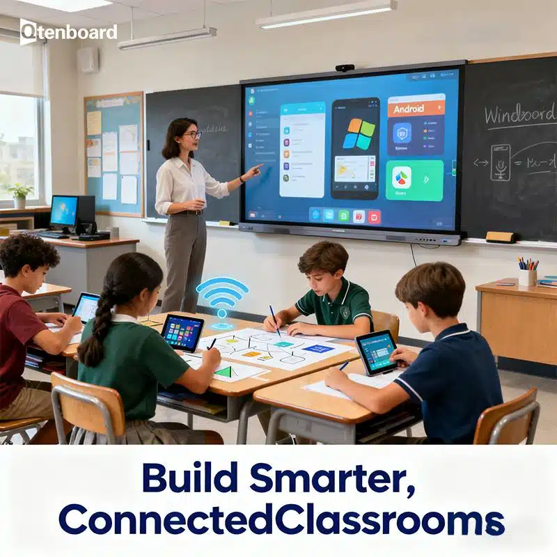 Standard Interactive Whiteboard Sizes for Classrooms (in Meters) | 65, 75, 86-inch Guide