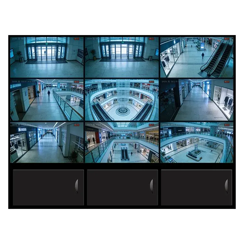 CCTV Control Room Video Wall | 0.88mm-3.5mm Seamless LCD