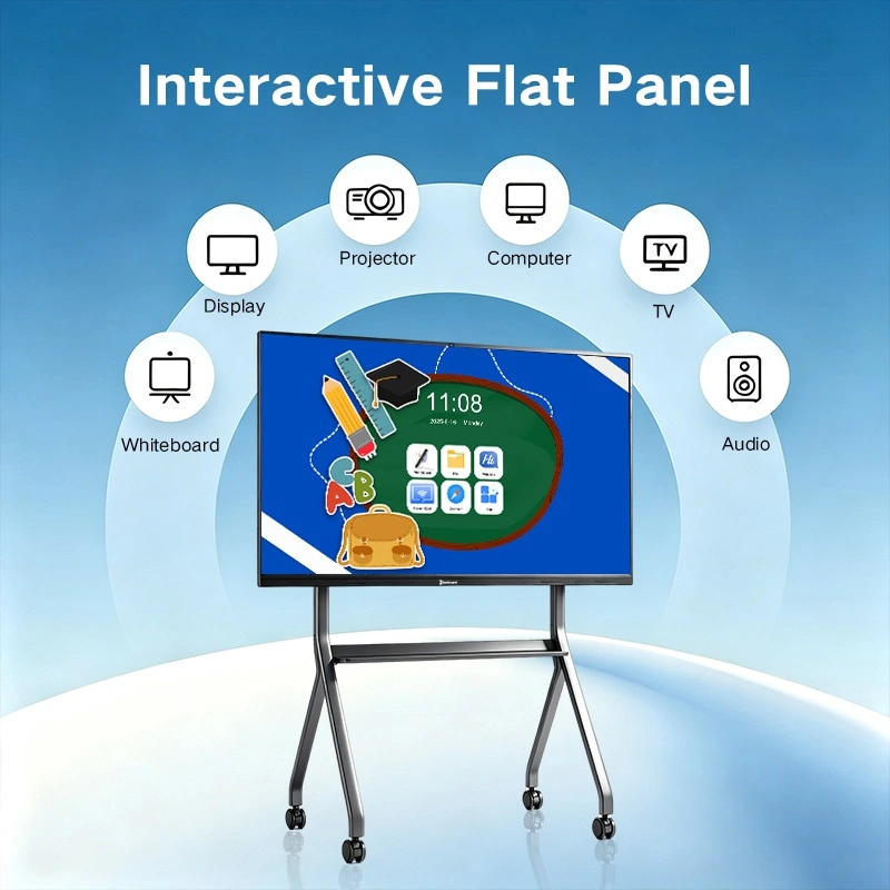 Huddle Room Interactive Flat Panel | Compact 55-105" Smart Board – Qtenboard