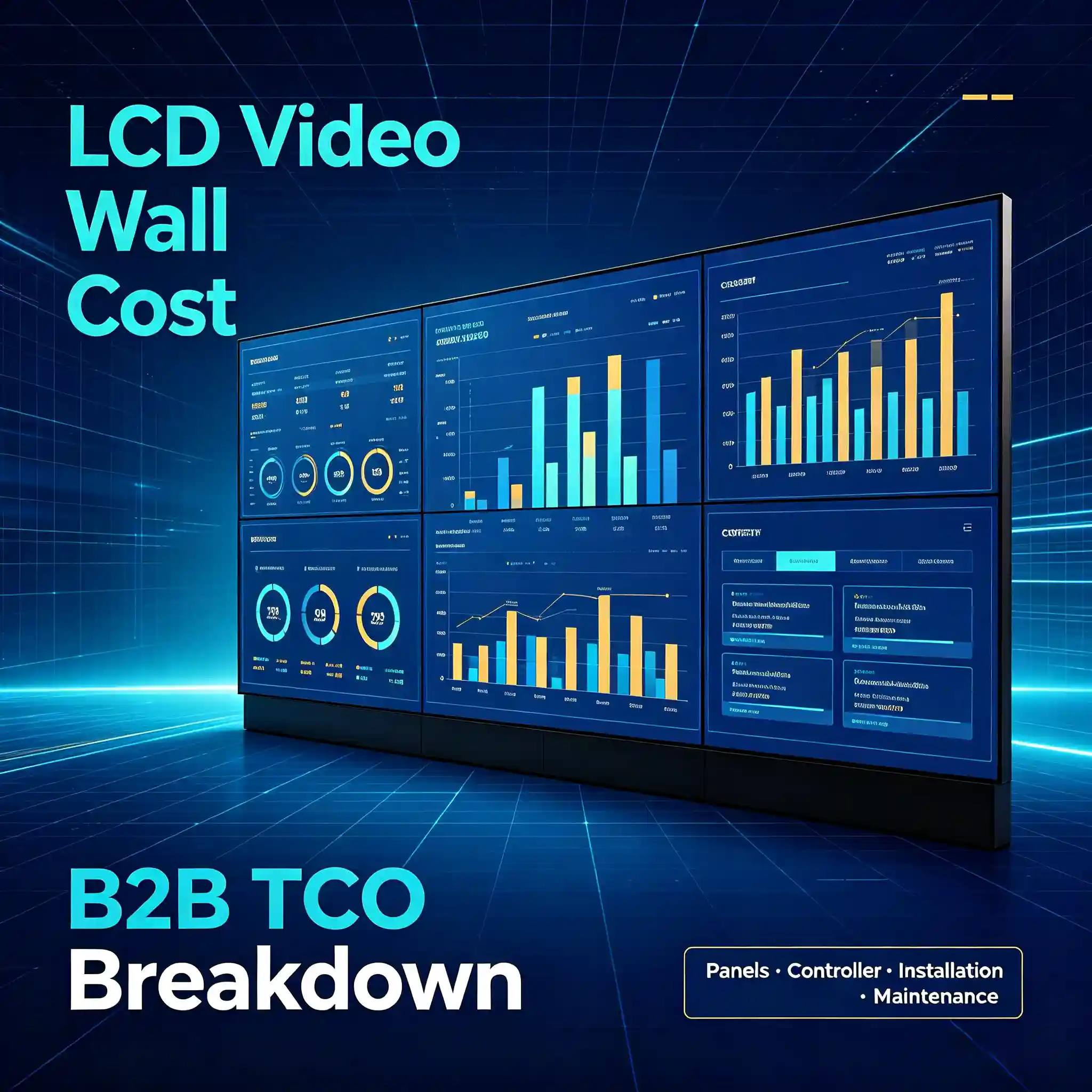 How Much Does an LCD Video Wall Cost? A B2B TCO Breakdown | Qtenboard