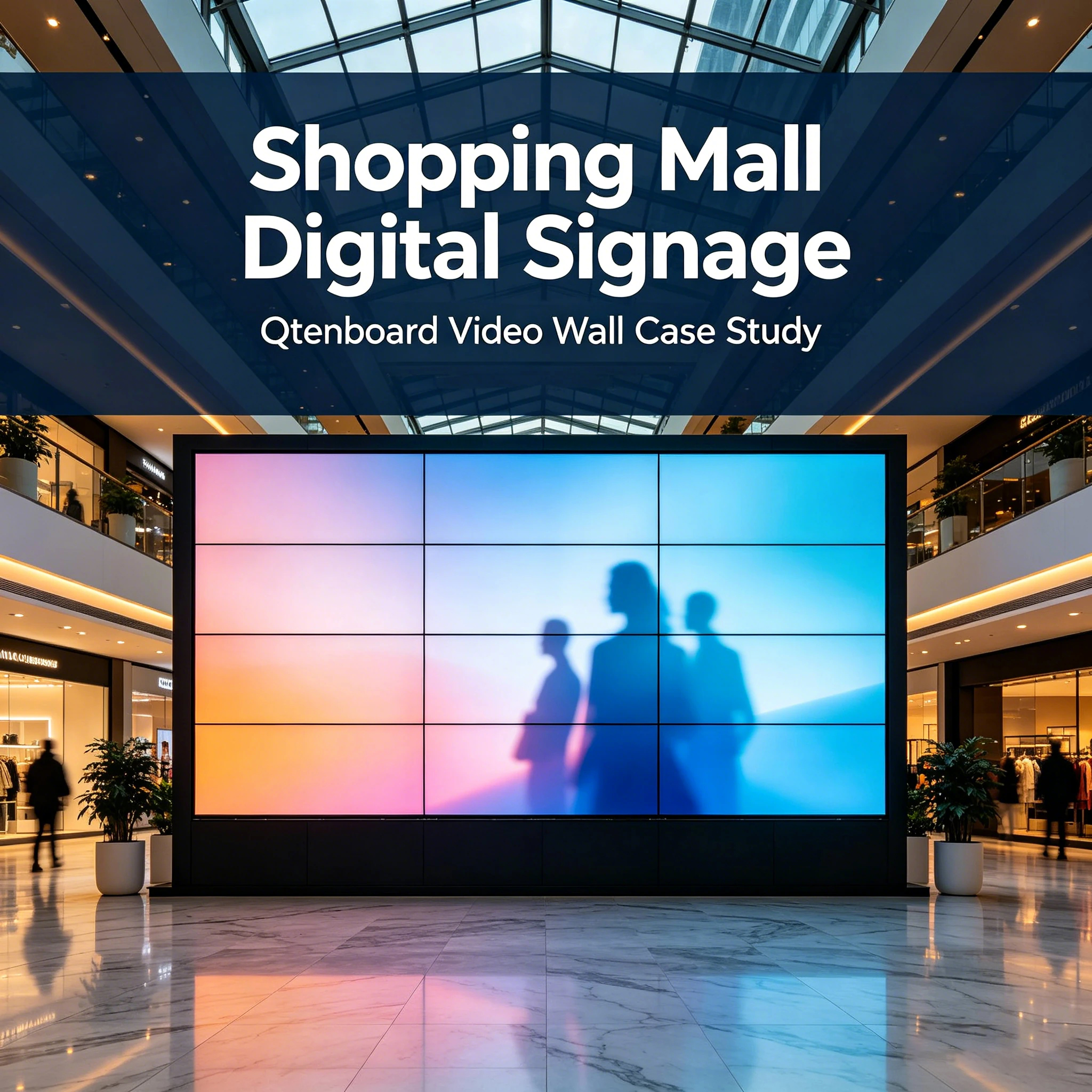 Shopping Mall Digital Signage Case Study: Qtenboard Video Wall Deployment