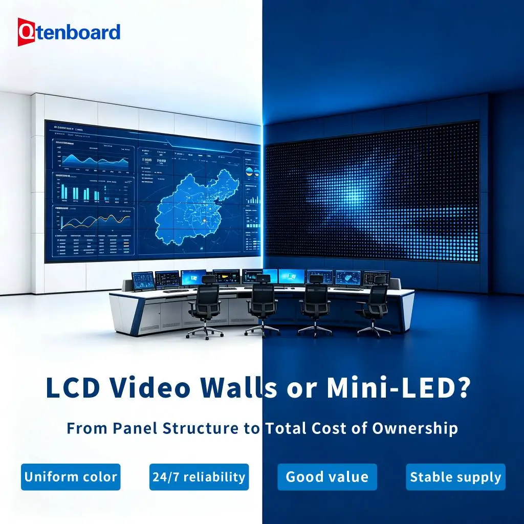 Mini-LED vs LCD Splicing Screens: A Technical Comparison for Integrators