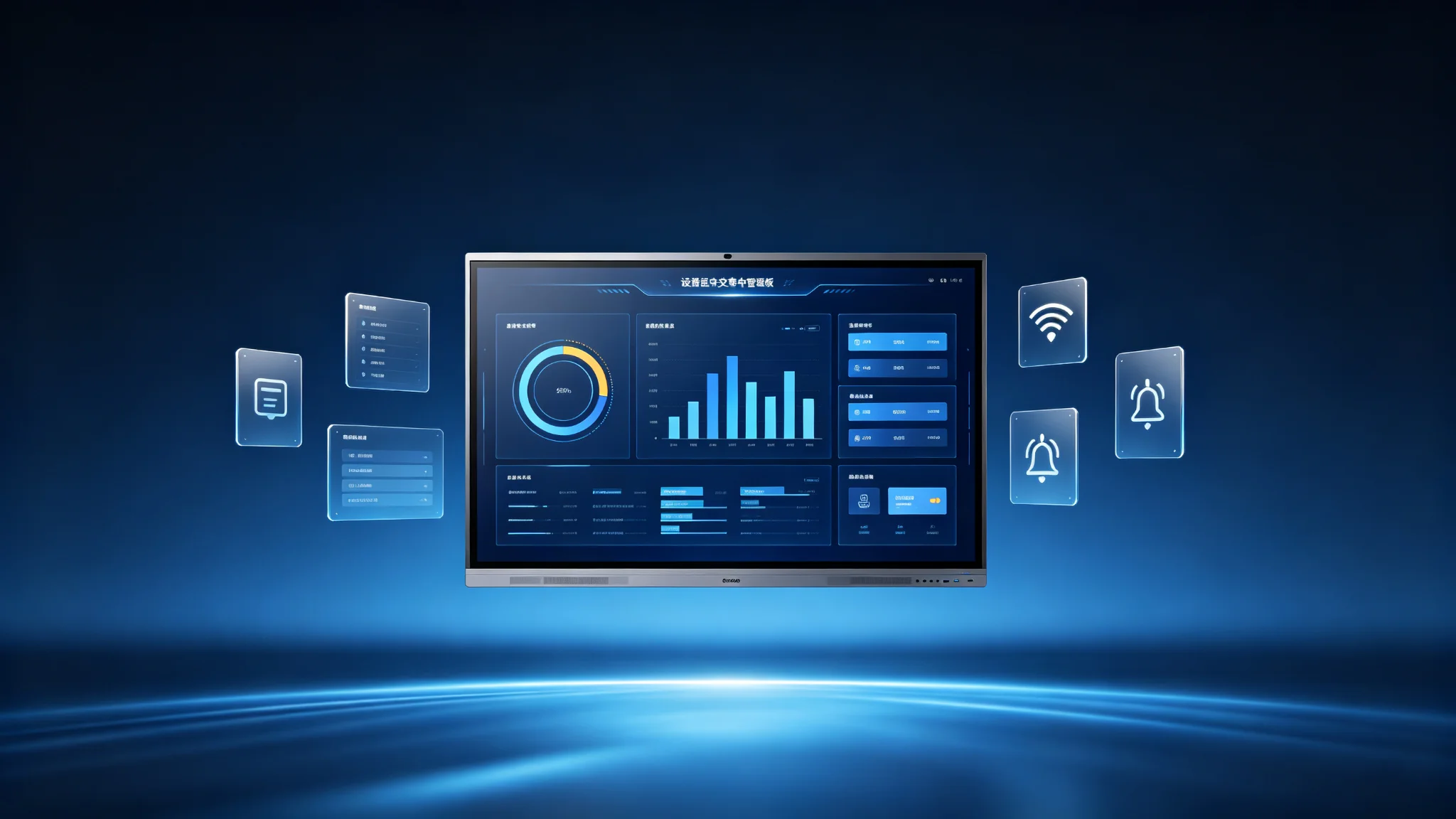 65 inch interactive flat panel DMS remote management system dashboard