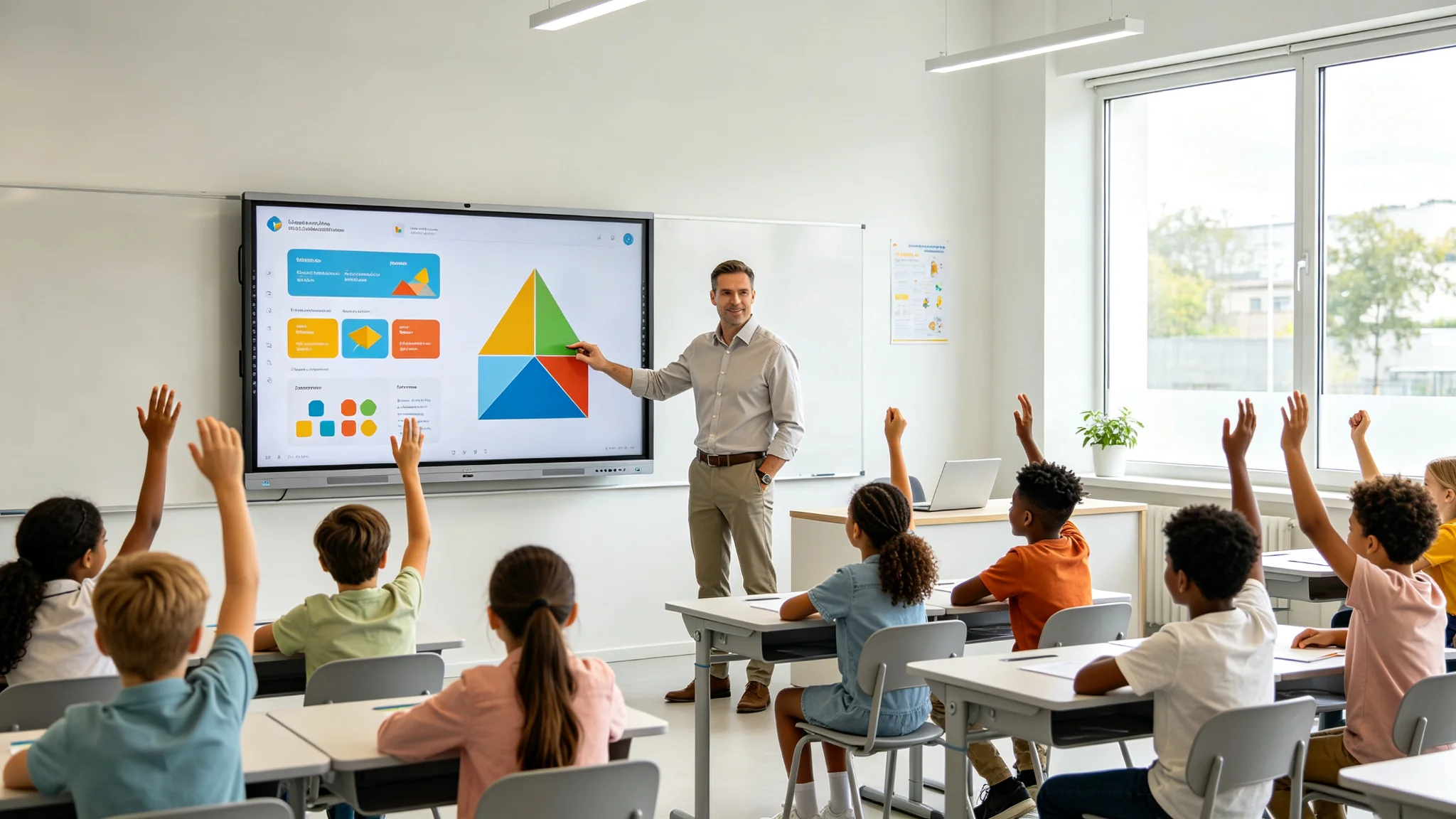 65 inch interactive flat panel school project cases worldwide