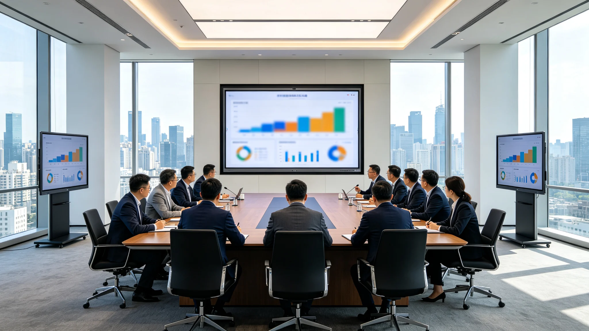 86 inch interactive flat panel deployed in large corporate boardroom case study
