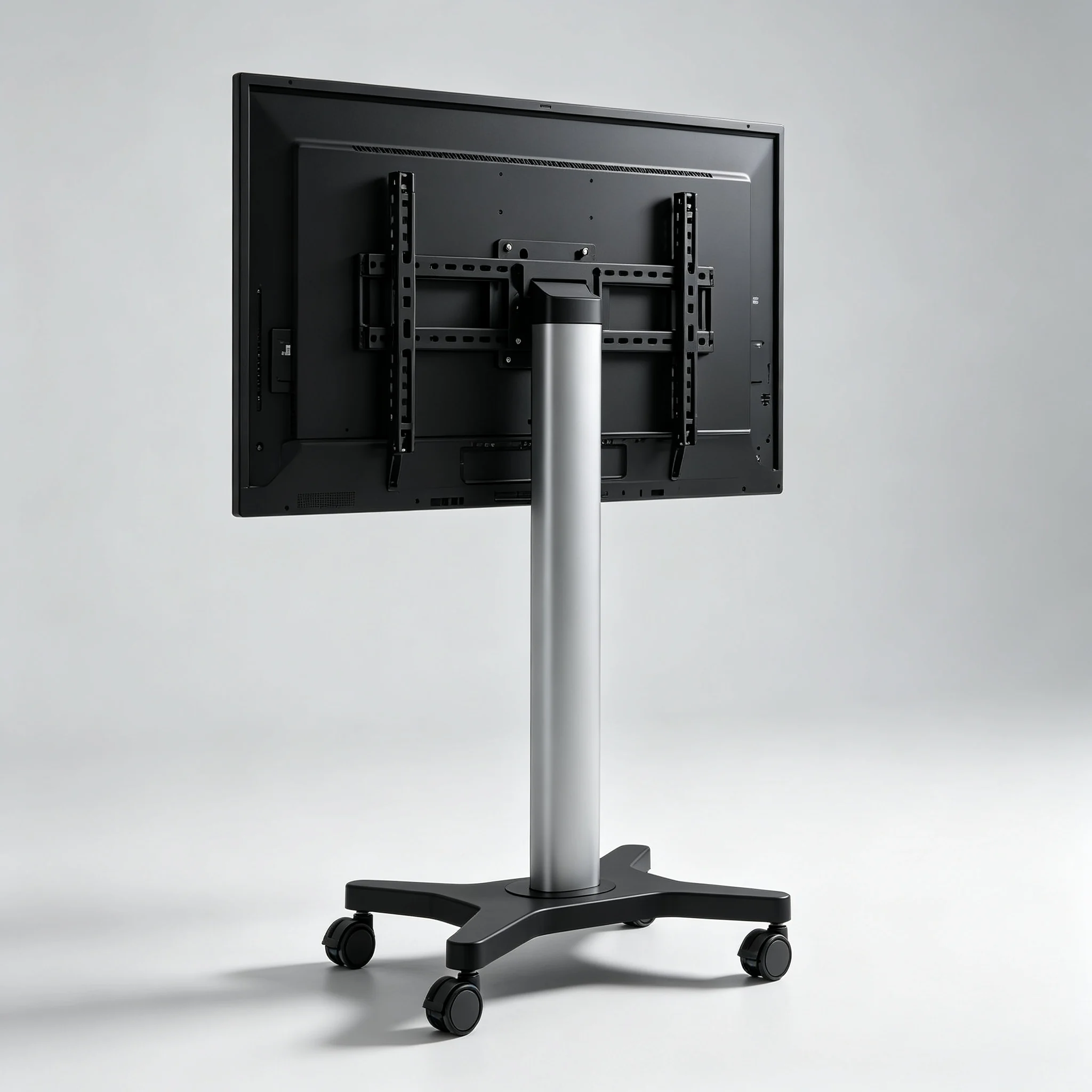 Mobile rolling stand for 86 inch interactive flat panel for meeting room