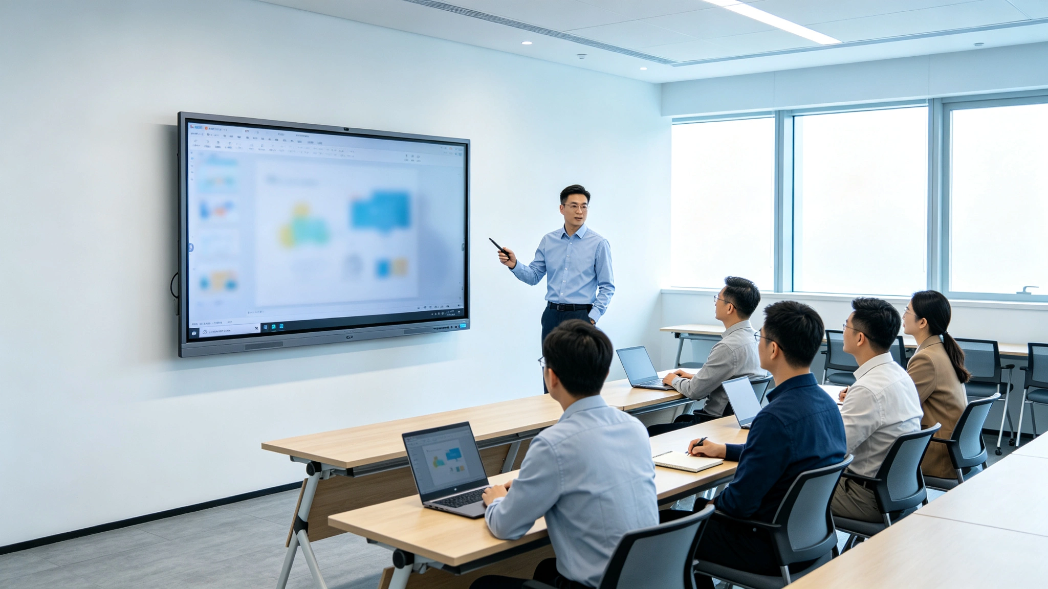 Interactive whiteboard for training center, corporate training interactive flat panel OEM factory bulk supply